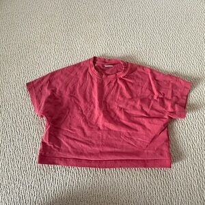 5 for $20 SALE! Zara Coral Pink cotton Cropped Tee
